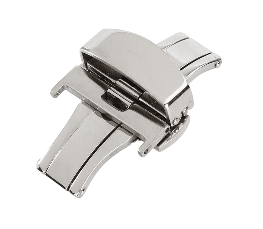 Deployant Clasp/Buckle with Double Push Button Release (Stainless Steel)